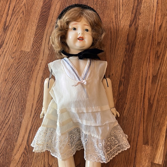 Antique Doll w/dress - Picture 2 of 16